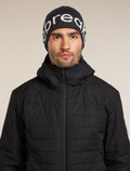 Unisex icebreaker Beanie Black/Ecru Heather - 3