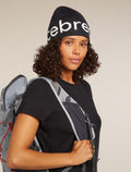 Unisex icebreaker Beanie Black/Ecru Heather - 6