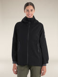 Women's Merino Shell+™ Peak Hooded Jacket Black - 1