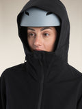 Women's Merino Shell+™ Peak Hooded Jacket Black - 4