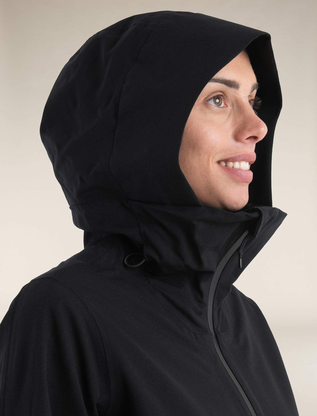 Women's Merino Shell+™ Peak Hooded Jacket Black - 5