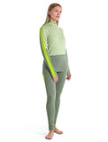 Women's Merino 200 Sonebula Long Sleeve Half Zip Thermal Hoodie Lichen/Glazen - 3
