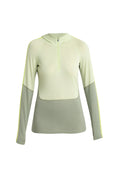 Women's Merino 200 Sonebula Long Sleeve Half Zip Thermal Hoodie Lichen/Glazen - 8