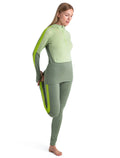 Women's Merino 200 Sonebula Long Sleeve Half Zip Thermal Hoodie Lichen/Glazen - 5