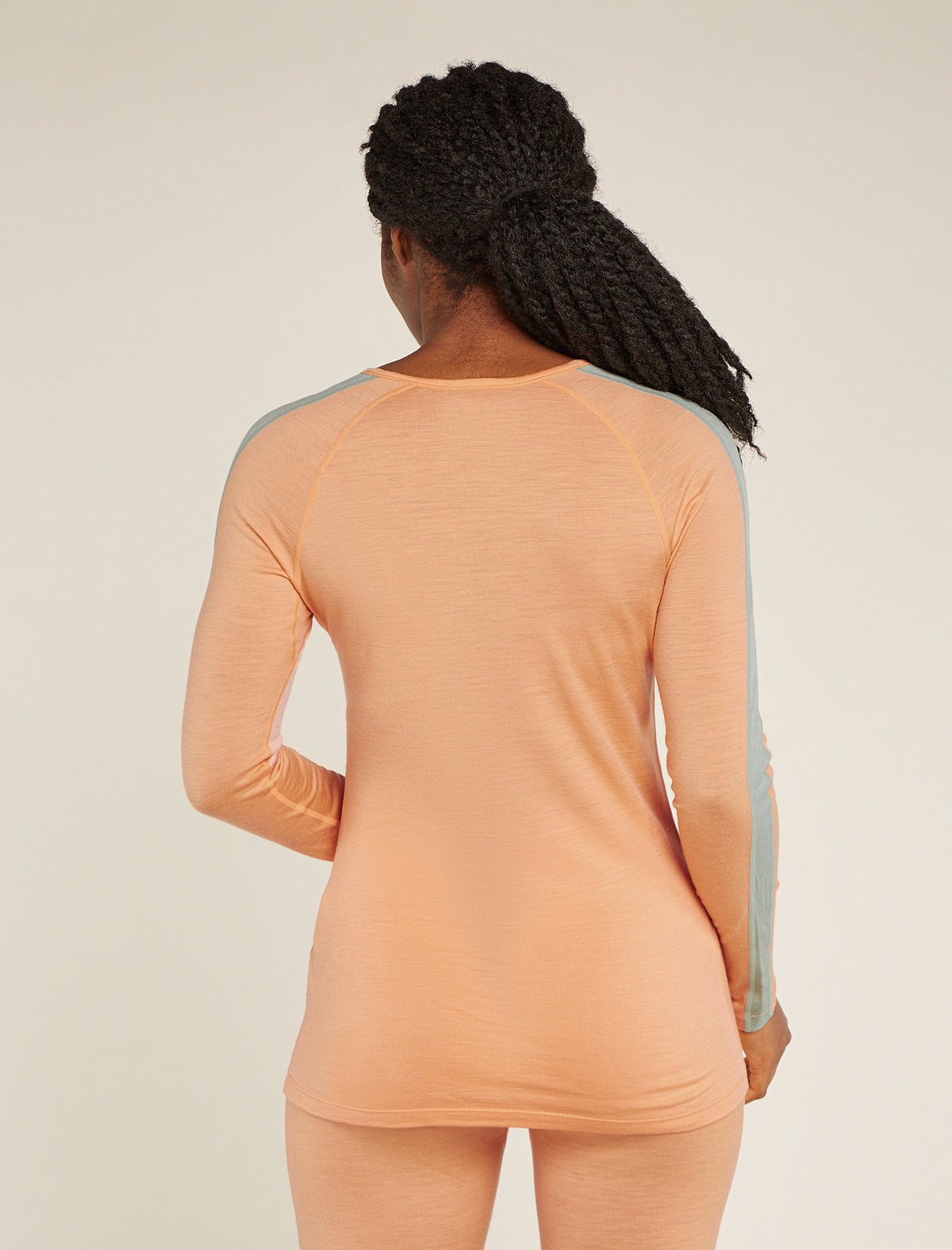 Women's Merino 200 Sonebula Long Sleeve Crew Thermal Top Feldspar/Sunstone - 2