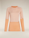 Women's Merino 200 Sonebula Long Sleeve Crew Thermal Top Feldspar/Sunstone - 8
