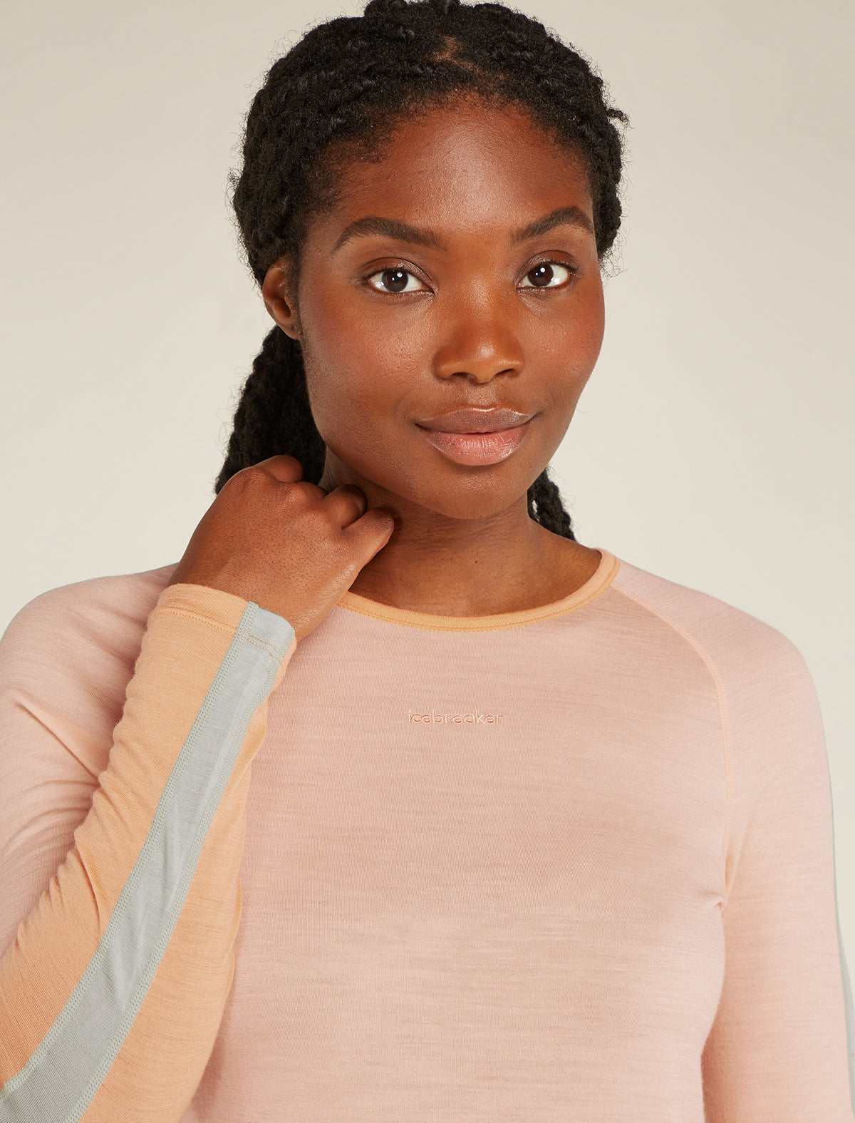 Women's Merino 200 Sonebula Long Sleeve Crew Thermal Top Feldspar/Sunstone - 7