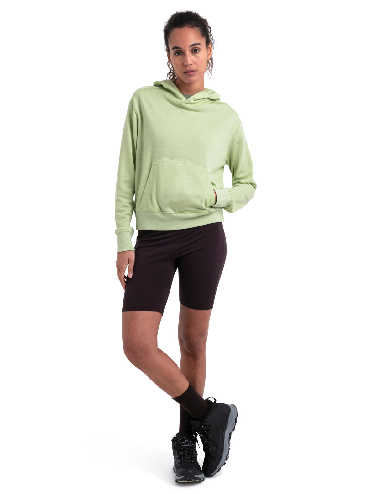 Bluza z kapturem Crush II z mieszanką wełny merino z długimi rękawami dla kobiet  - 7