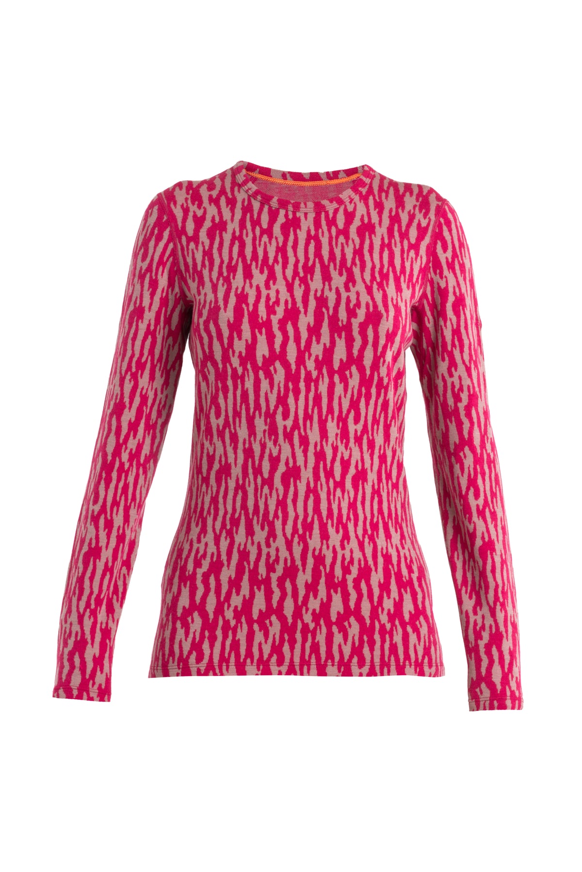 Women's Merino 260 Vertex Long Sleeve Thermal Top Glacial Flow Crystal/Electron Pink - 5
