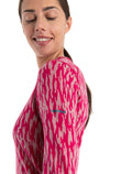 Women's Merino 260 Vertex Long Sleeve Thermal Top Glacial Flow Crystal/Electron Pink - 4