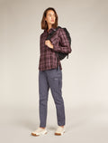 Chemise à manches longues 200 Dawnder en flanelle de mérinos, carreaux Women's  - 4