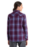 Chemise à manches longues 200 Dawnder en flanelle de mérinos, carreaux Women's  - 2