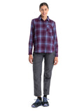 Chemise à manches longues 200 Dawnder en flanelle de mérinos, carreaux Women's  - 3