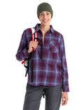 Chemise à manches longues 200 Dawnder en flanelle de mérinos, carreaux Women's  - 6