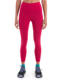 Women's Merino Fastray High Rise Tights IB Topo Lines Electron Pink/Tempo - 1