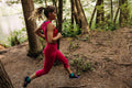 Women's Merino Fastray High Rise Tights IB Topo Lines Electron Pink/Tempo - 5