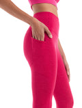 Women's Merino Fastray High Rise Tights IB Topo Lines Electron Pink/Tempo - 4