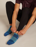 Men's Men Run+ Micro Socks Atlantis/Topaz - 2