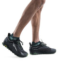 Men's Merino Blend Run+ Ultralight Micro Socks Cloud Ray/Fathom Green - 2