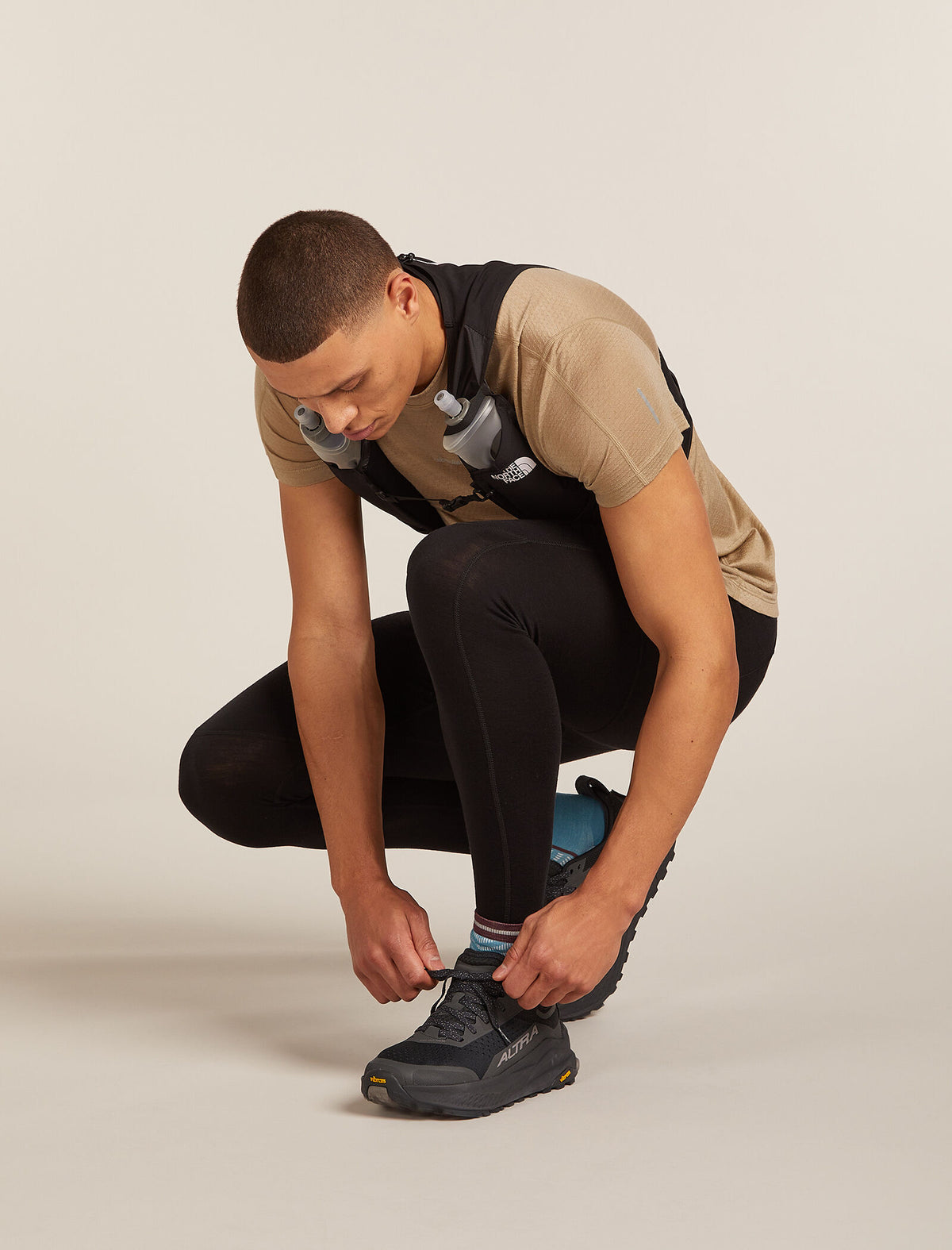 Men's Men Run+ Mini Socks Topaz/Java - 1