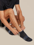 Men's Men Run+ Mini Socks Black/Graphite - 2
