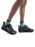 Men's Merino Blend Run+ Ultralight Mini Socks Cloud Ray/Fathom Green - 2