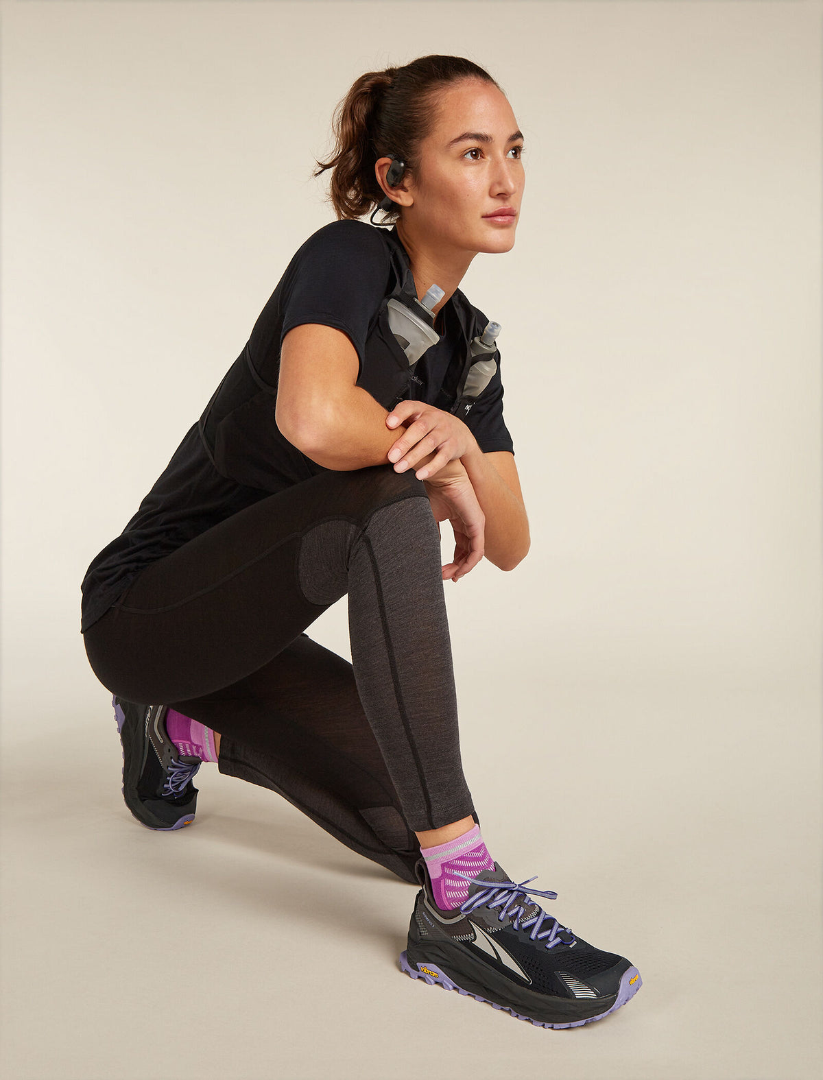 Women's Merino Blend Run+ Ultralight Mini Socks Passion - 1