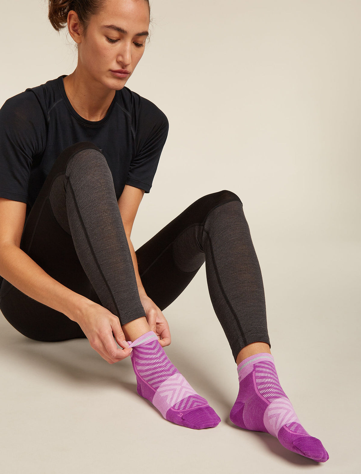 Women's Merino Blend Run+ Ultralight Mini Socks Passion - 2