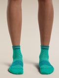 Micro calzini ultraleggeri Run+ Donna Fresh/Tidal Teal - 2