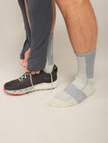 Men's Merino Blend Run+ Ultralight Crew Socks Ashen/alloy - 1