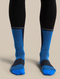 Men Run+ Crew Socks Lazurite/Midnight Navy - 2
