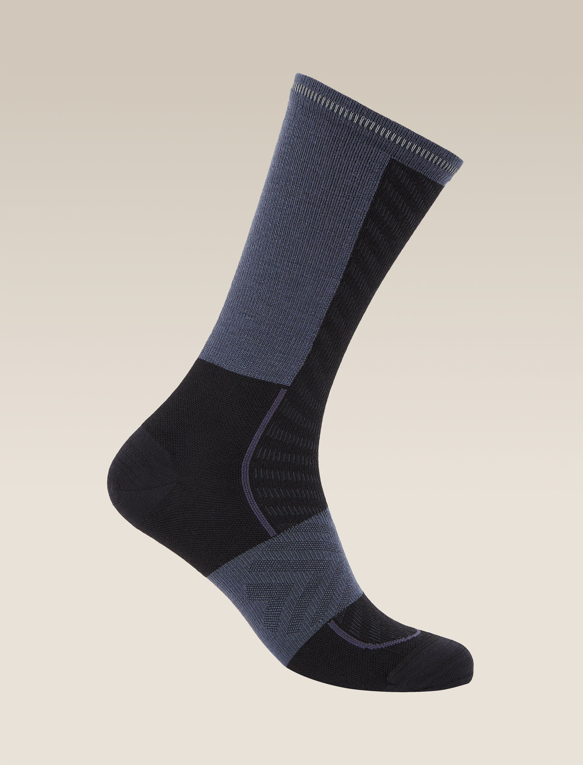 Men's Men Run+ Crew Socks Black/Graphite - 1