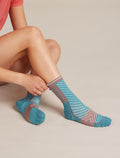 Women's Women Run+ Crew Socks Topaz/Summit - 2