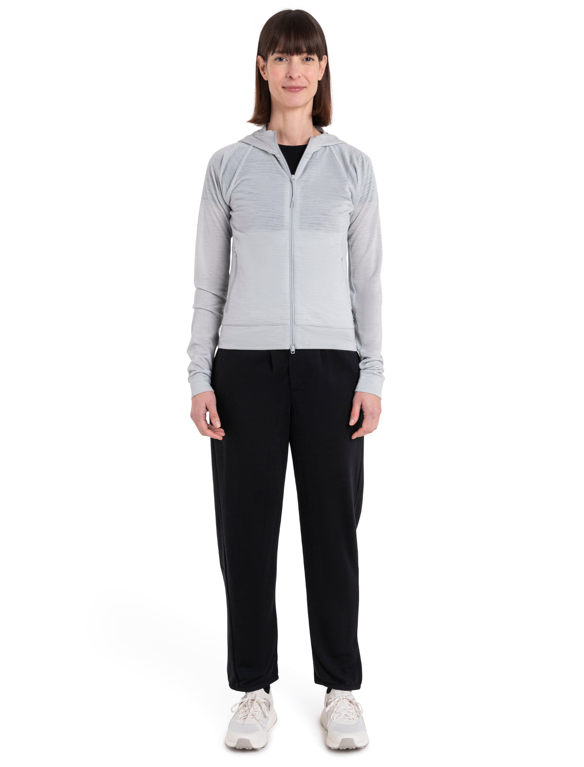 Dam 200 Realfleece™ The North Face x icebreaker långärmad huvtröja i merinoblandning med dragkedja  - 3