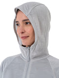 Dam 200 Realfleece™ The North Face x icebreaker långärmad huvtröja i merinoblandning med dragkedja  - 6