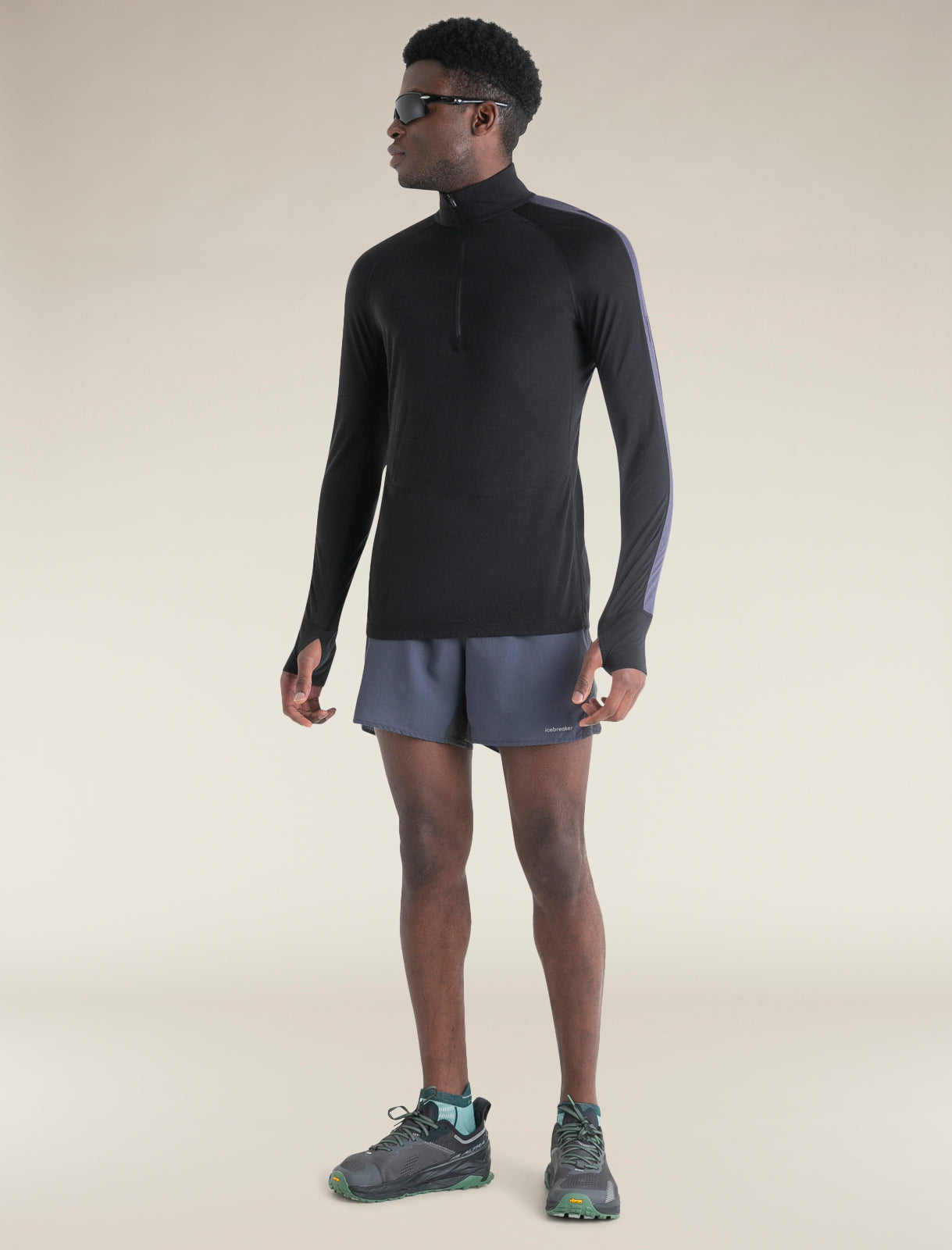 Men's 125 ZoneKnit™ Merino Blend Long Sleeve Half Zip Thermal Top