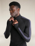 Men's Merino Blend 125 ZoneKnit™ Long Sleeve Half Zip Thermal Top Black/Graphite - 6