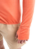Men's Merino Blend 200 Realfleece™ Descender Long Sleeve Zip Hoodie Molten/Ember - 6