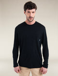 T-shirt a maniche lunghe taglio comodo con taschino in lana merino 150 Tech Lite Uomo  - 1