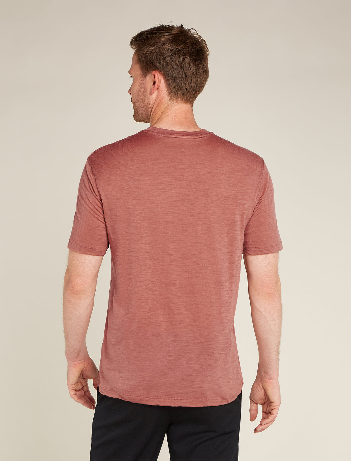 Heren 150 Tech Lite T-shirt met borstzakje en relaxte pasvorm van merinowol  - 2