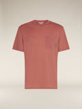 Heren 150 Tech Lite T-shirt met borstzakje en relaxte pasvorm van merinowol  - 6