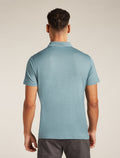 Men's Merino 150 Tech Lite Short Sleeve Polo Blue ash - 2