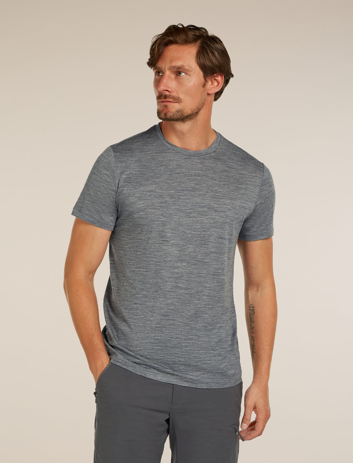 Men's 150 Tech Lite T-shirt Gritstone Heather - 1