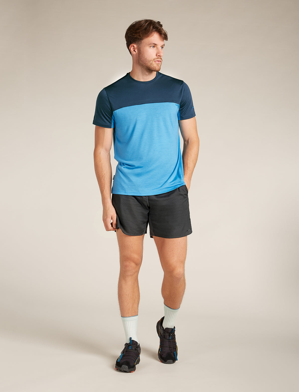Herr 125 Cool-Lite™ Sphere III T-shirt i merinoblandning Colour Block  - 3