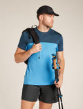 Herr 125 Cool-Lite™ Sphere III T-shirt i merinoblandning Colour Block  - 4