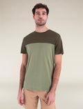 Men's Merino Blend 125 Cool-Lite™ Sphere Short Sleeve T-Shirt Colour Block Lichen/Loden - 1
