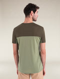 Men's Merino Blend 125 Cool-Lite™ Sphere Short Sleeve T-Shirt Colour Block Lichen/Loden - 2