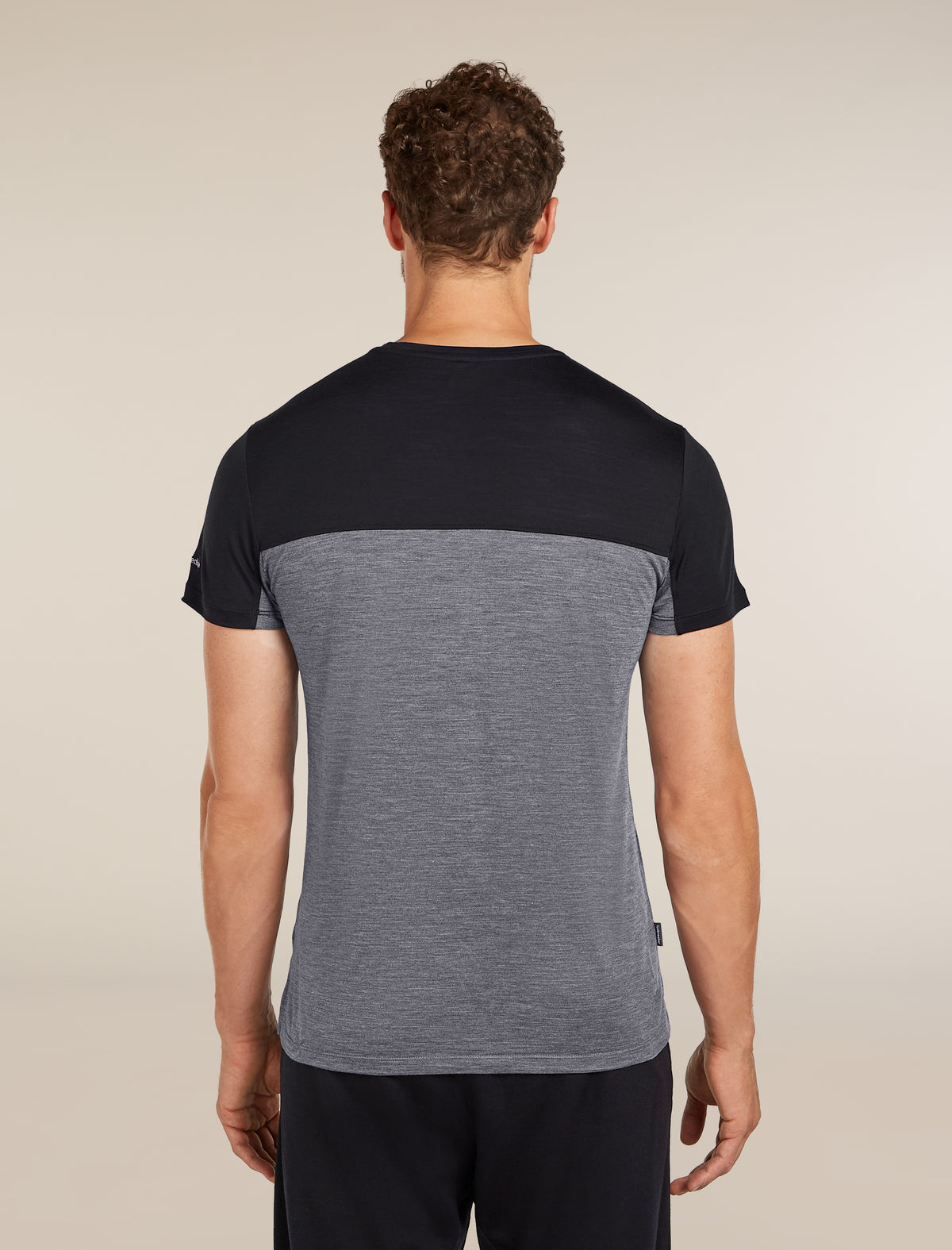 Men's 125 Sphere T-shirt Colour Block Graphite Heather/Black - 2
