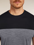 Men's 125 Sphere T-shirt Colour Block Graphite Heather/Black - 5