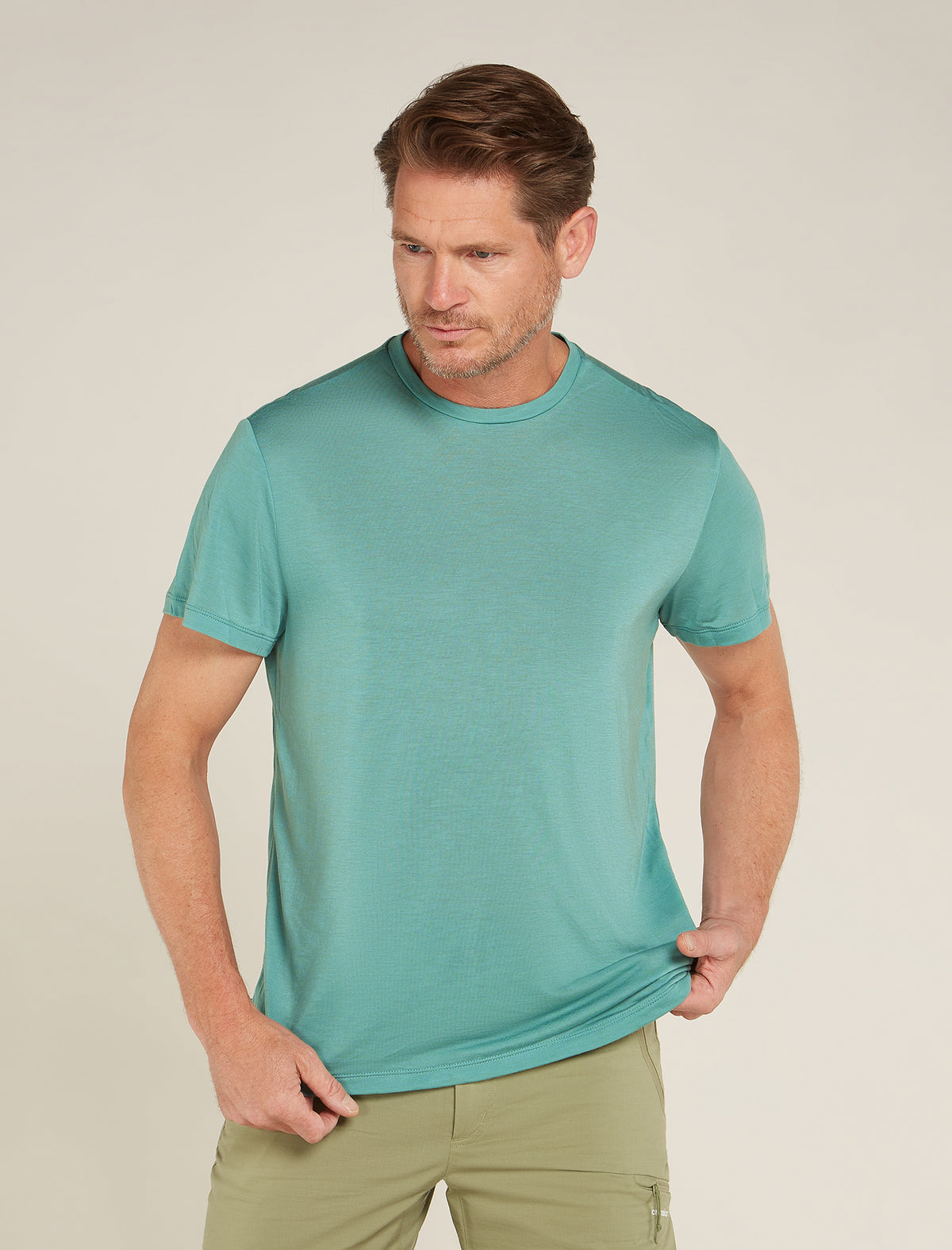 T-shirt in misto di lana merino Core Uomo  - 1